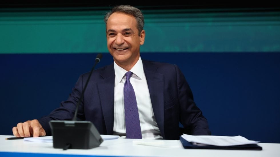 Ο Κυριάκος Μητσοτάκης στη ΔΕΘ